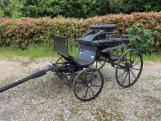 FOUR WHEEL PONY PAIRS PRESENTATION CARRIAGE built by Hartland Carriages, to suit 12.2hh pair.