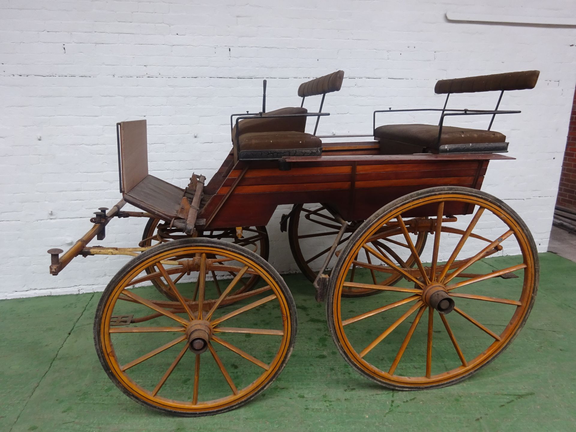 T-CART SPORTING PHAETON or FOUR-WHEELED DOG CART, to suit 15-2 hh and over, single or pair - Image 7 of 7