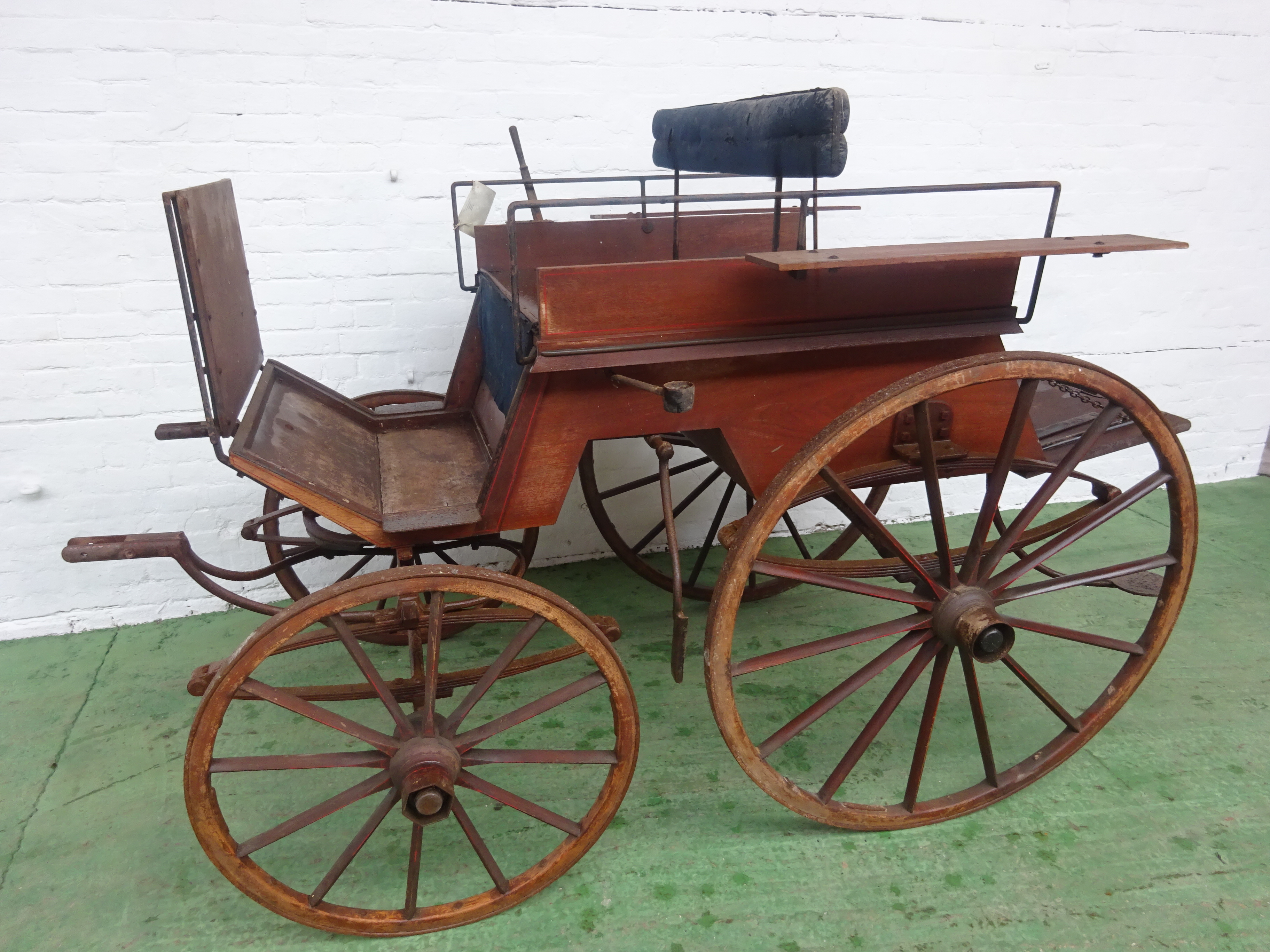 FOUR-WHEELED DOG CART by Thorn of Norwich, to suit 14 to 15hh single - Image 6 of 7
