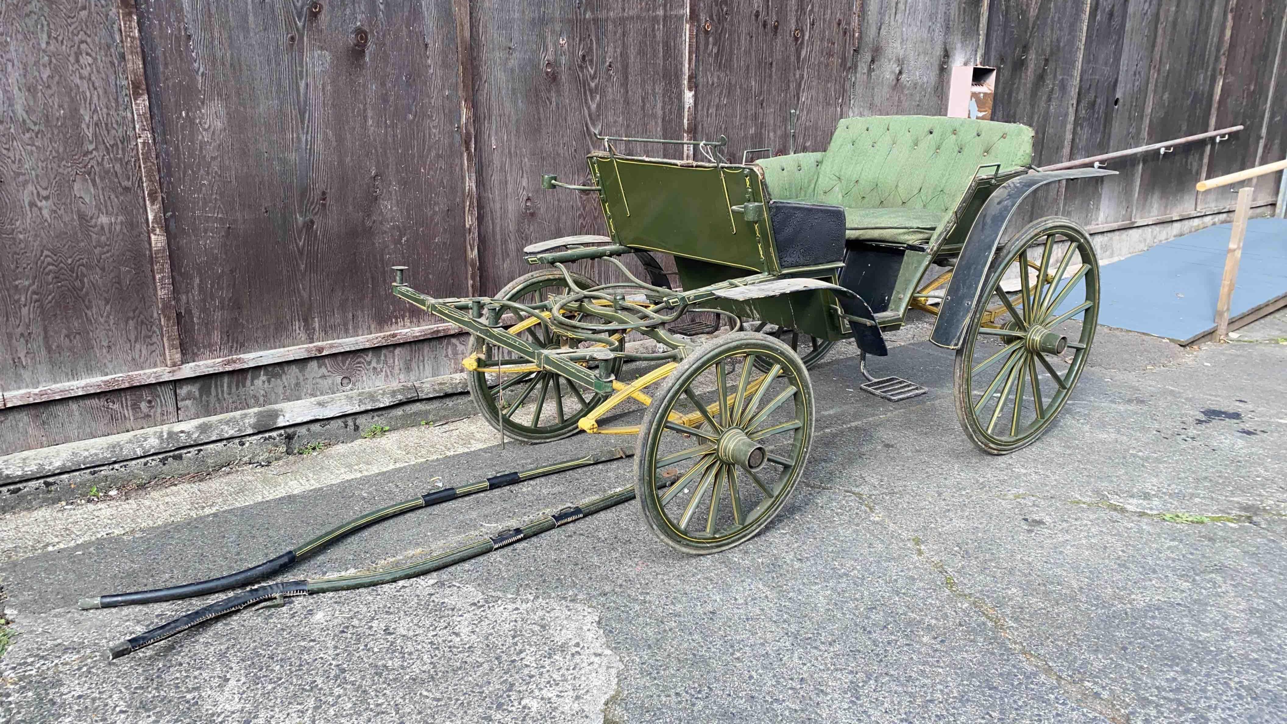 FOUR-WHEEL PONY PHAETON built by Green & Co of Rhyl and originally from Lilford Hall, Northants - Image 5 of 9