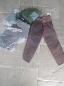 Various pairs of new full size chaps.