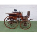 FOUR-WHEELED DOG CART by Thorn of Norwich, to suit 14 to 15hh single
