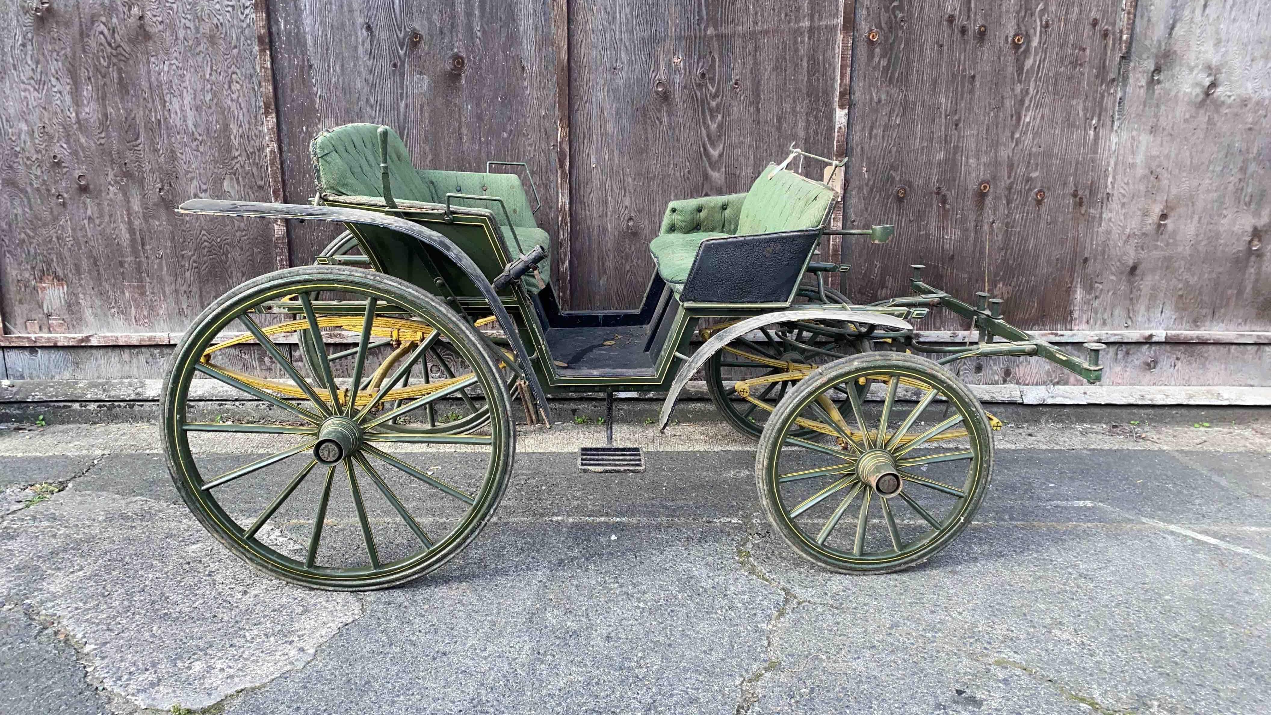 FOUR-WHEEL PONY PHAETON built by Green & Co of Rhyl and originally from Lilford Hall, Northants - Image 6 of 9