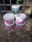 Five tubs of eventing grease, new and sealed