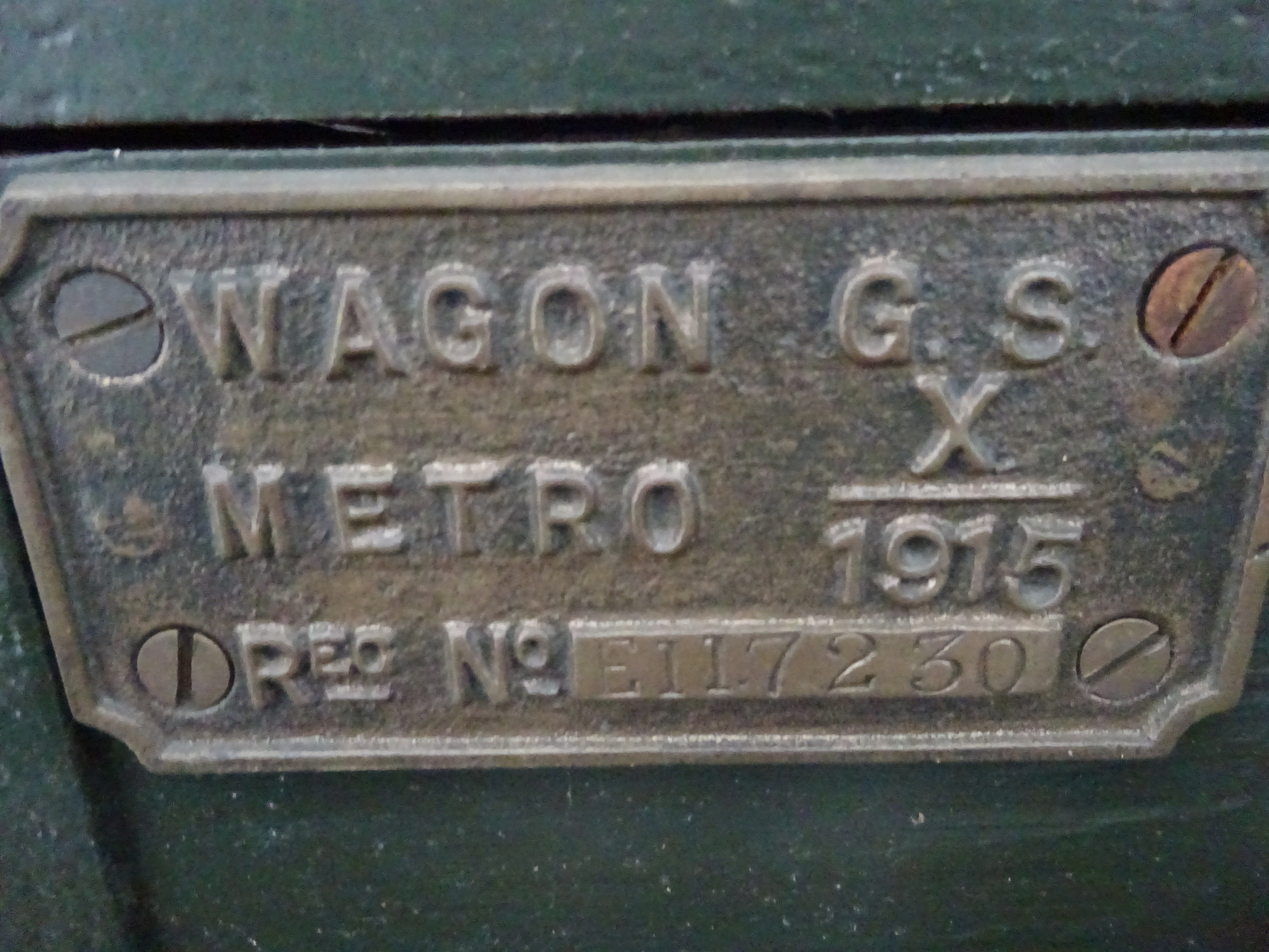 METRO 1915 GS WAGON, Reg. No. E117230, on iron shod artillery wheels with large brass hubcaps - Image 16 of 18