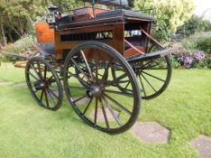 FOUR-WHEEL DOG CART built by Smith of Tunbridge Wells circa 1910 to suit 15hh pair