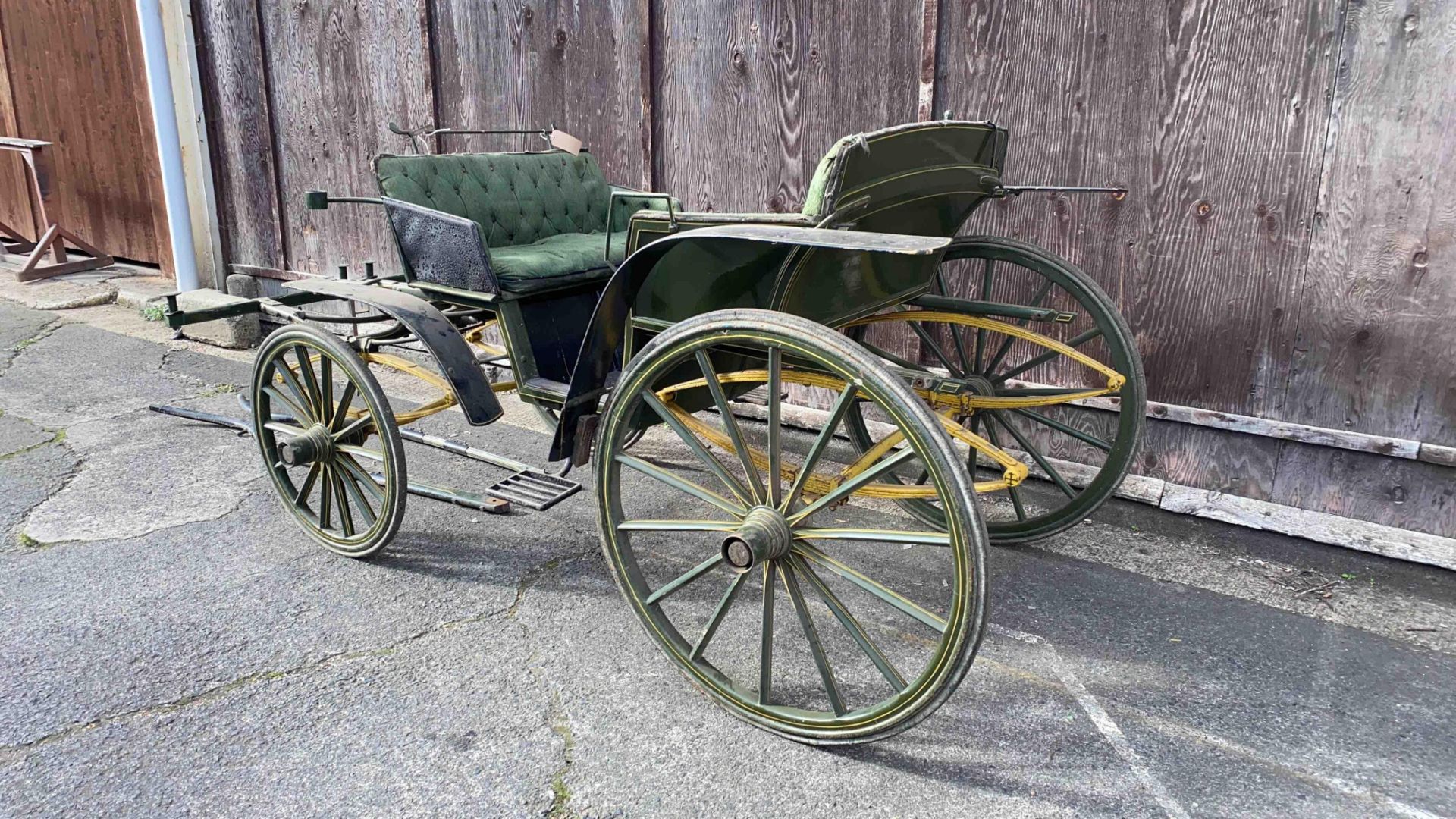 FOUR-WHEEL PONY PHAETON built by Green & Co of Rhyl and originally from Lilford Hall, Northants - Image 7 of 9