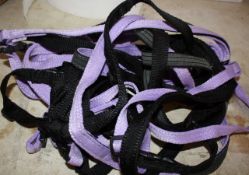 Two new Libby's webbing bridles & reins, cob size