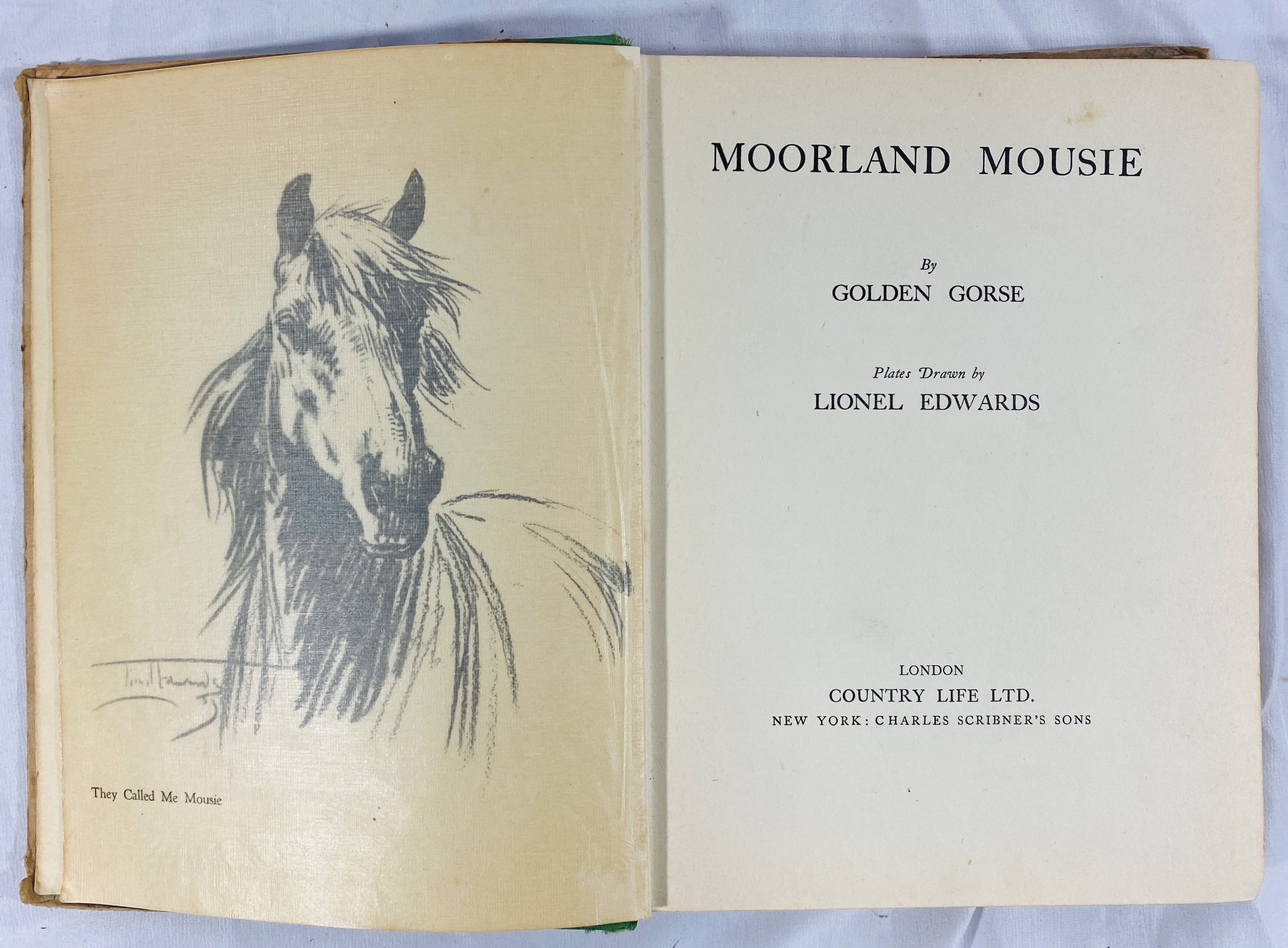 Edwards, Lionel - Seen from the Saddle, 1937; with The Silent Horn, 1938; and Moorland Mousie. - Image 3 of 8