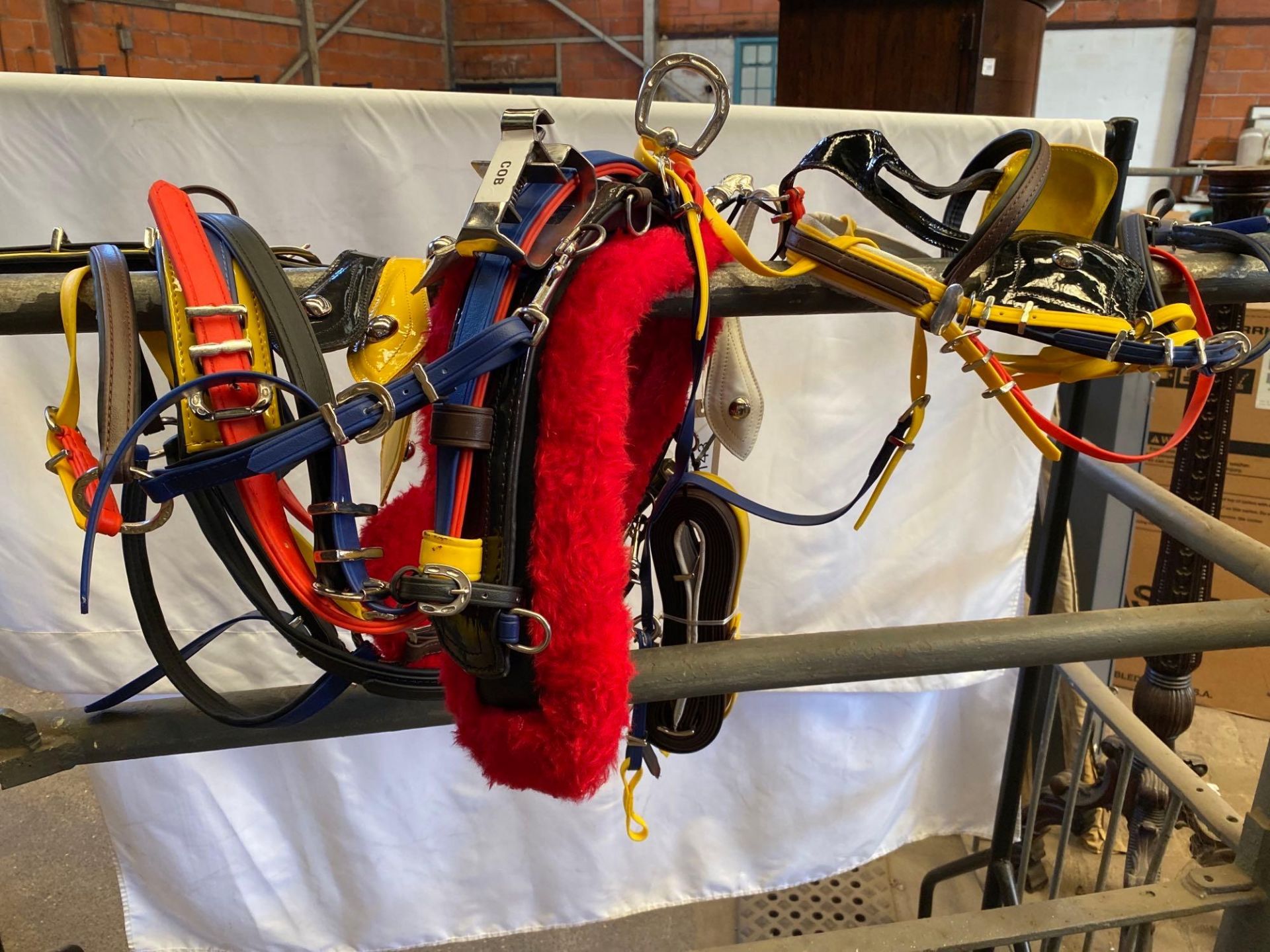 Set of quick hitch trotting harness. This lot carries VAT.