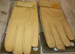 Two pairs leather driving gloves size L, new with labels