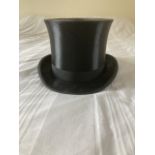 Large silk top hat size 7 1/8