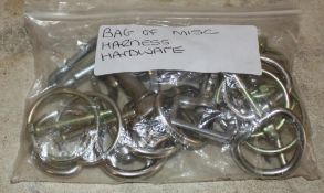 Bag of miscellaneous harness/carriage hardware, new