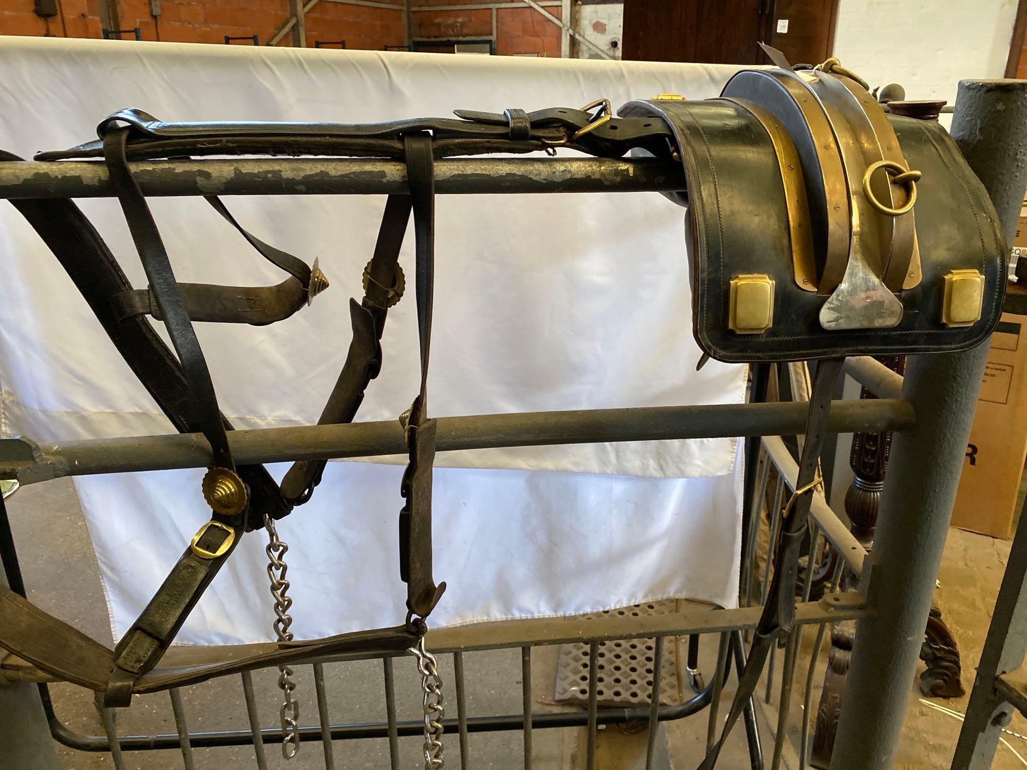 Set of Shire horse harness. This lot carries VAT. - Image 5 of 13