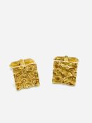 Pair of 9ct gold cufflinks