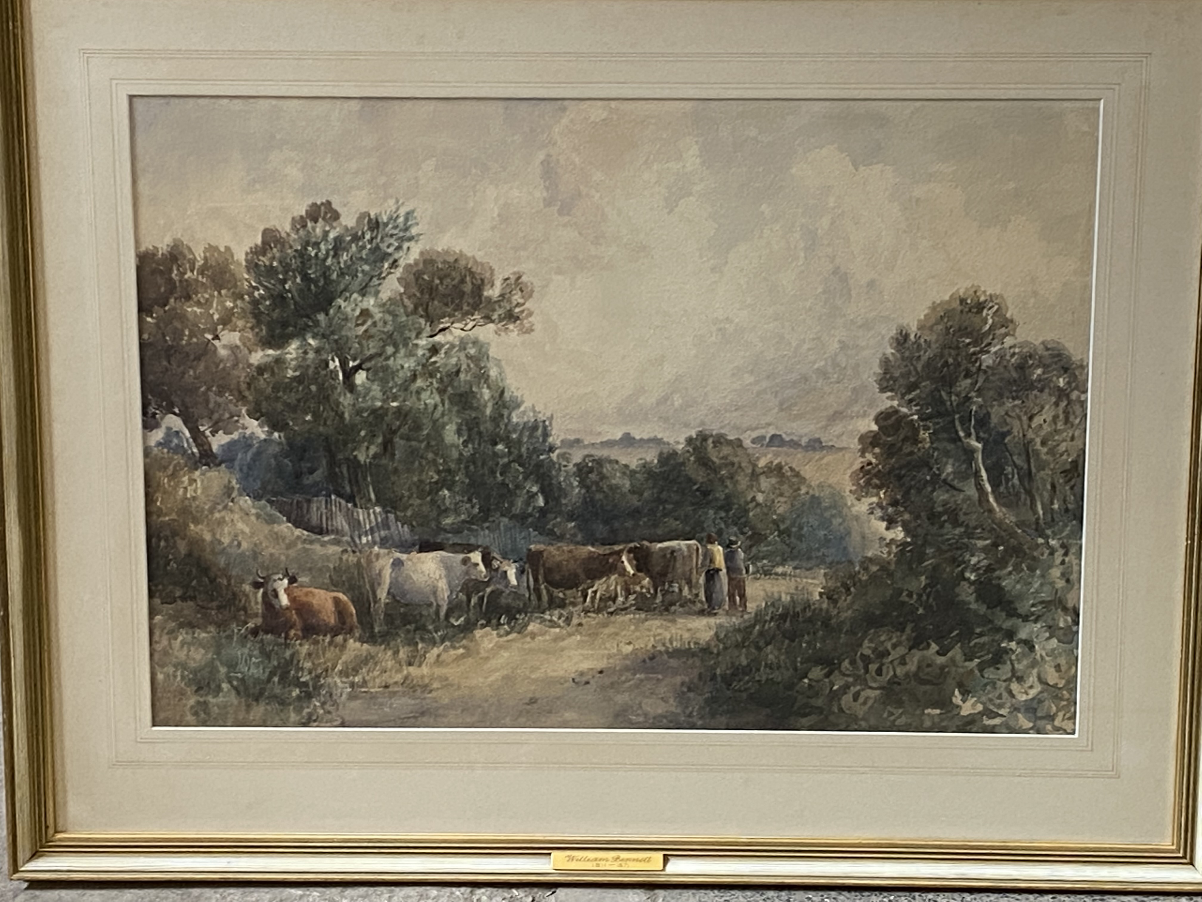 William Bennett, framed and glazed watercolour - Image 2 of 4