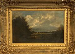 Gilt framed oil on canvas