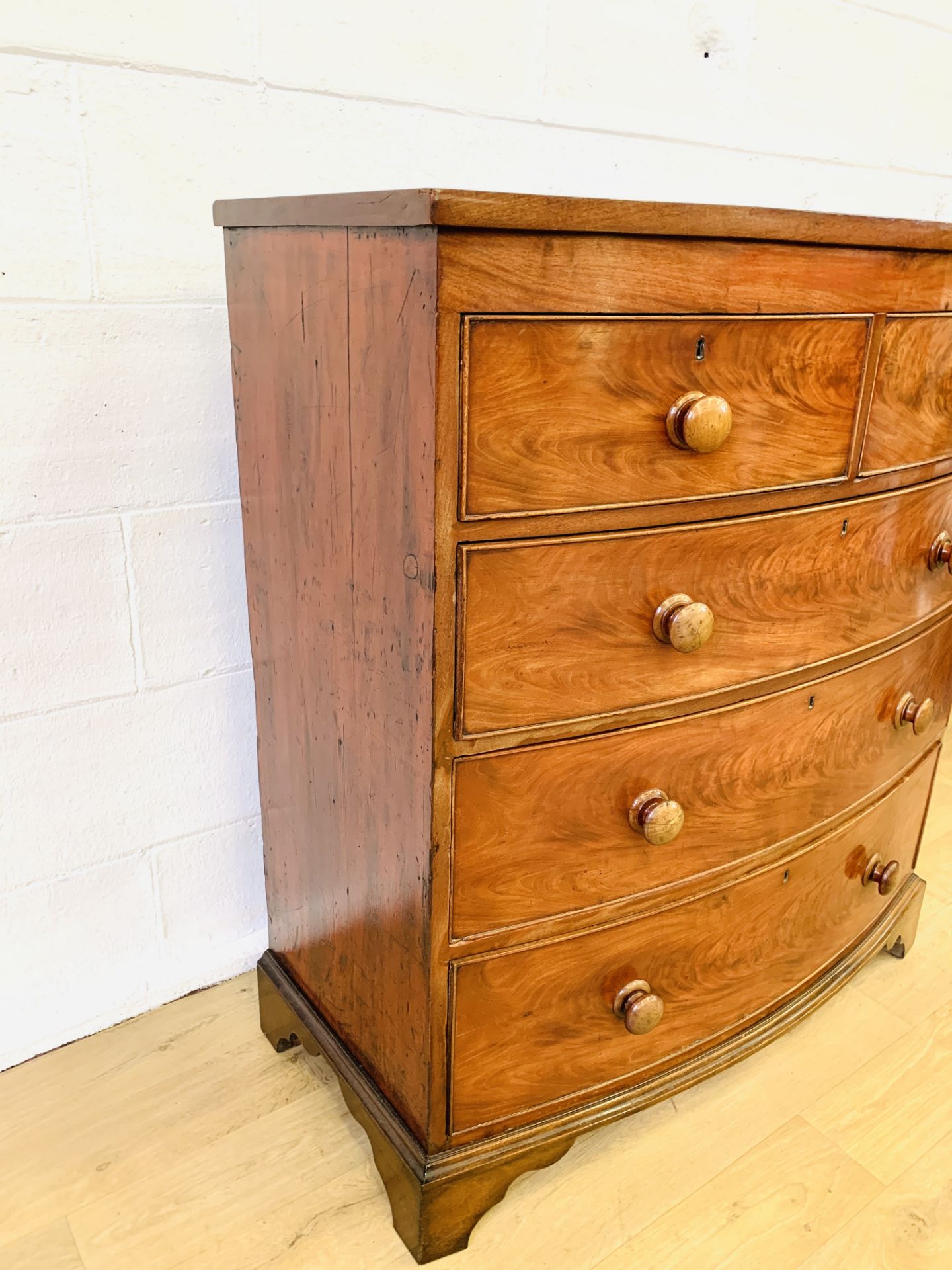 Mahogany chest of drawers - Image 6 of 7