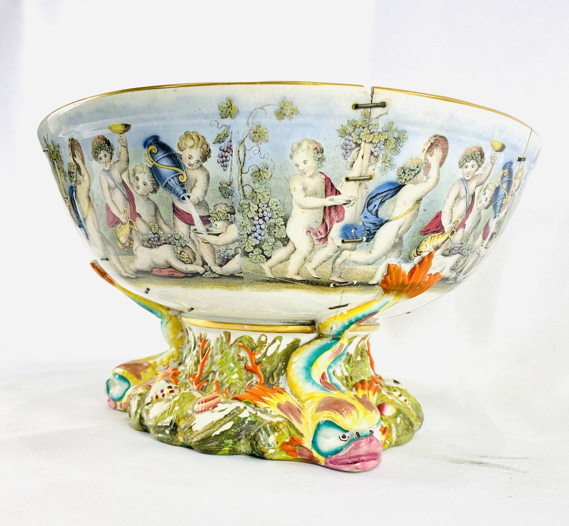 Ceramic hand painted bowl - Image 3 of 5
