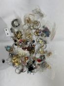 Approximately seventy pairs of costume jewellery earrings