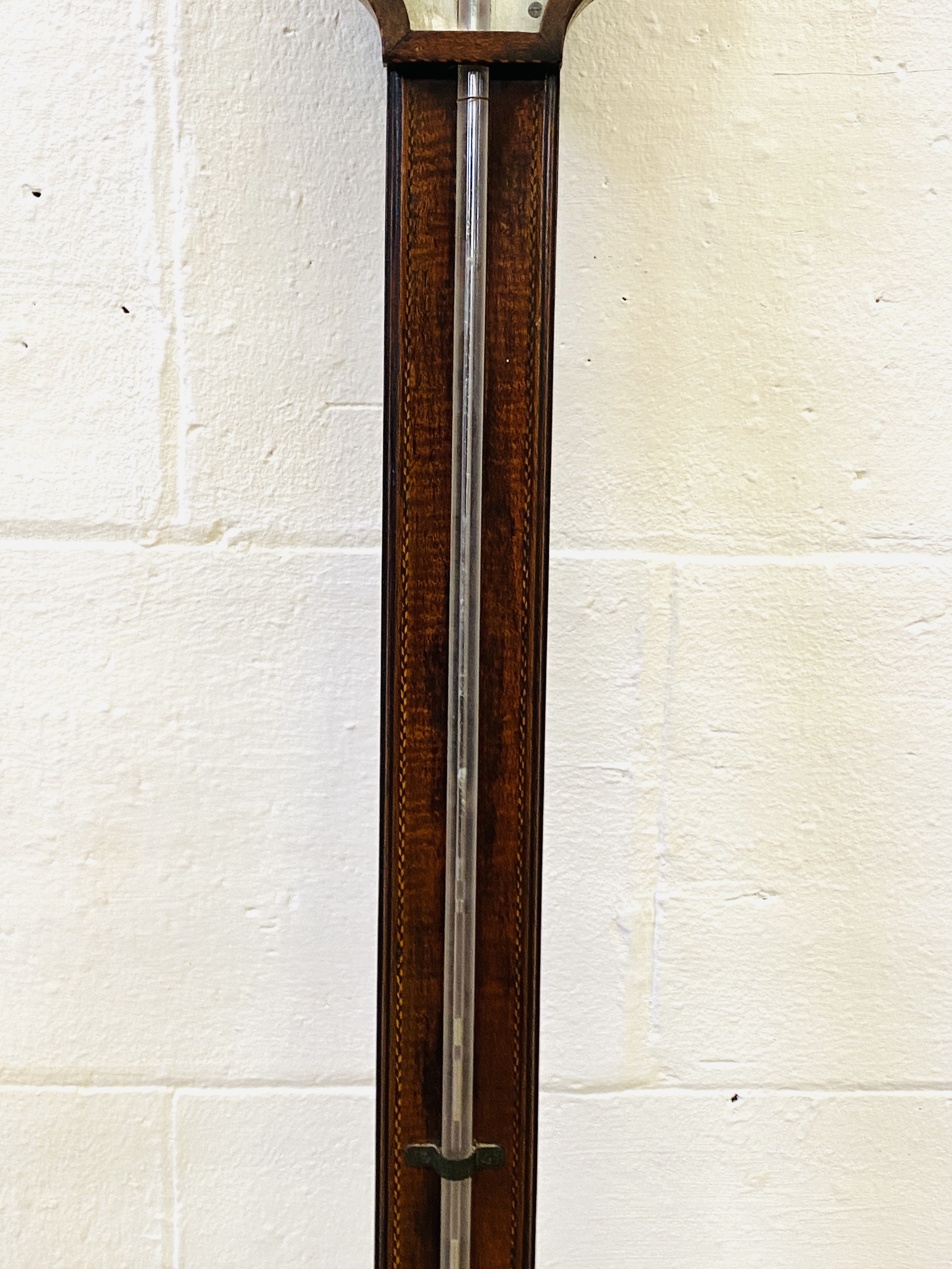 Mahogany stick barometer - Image 3 of 4