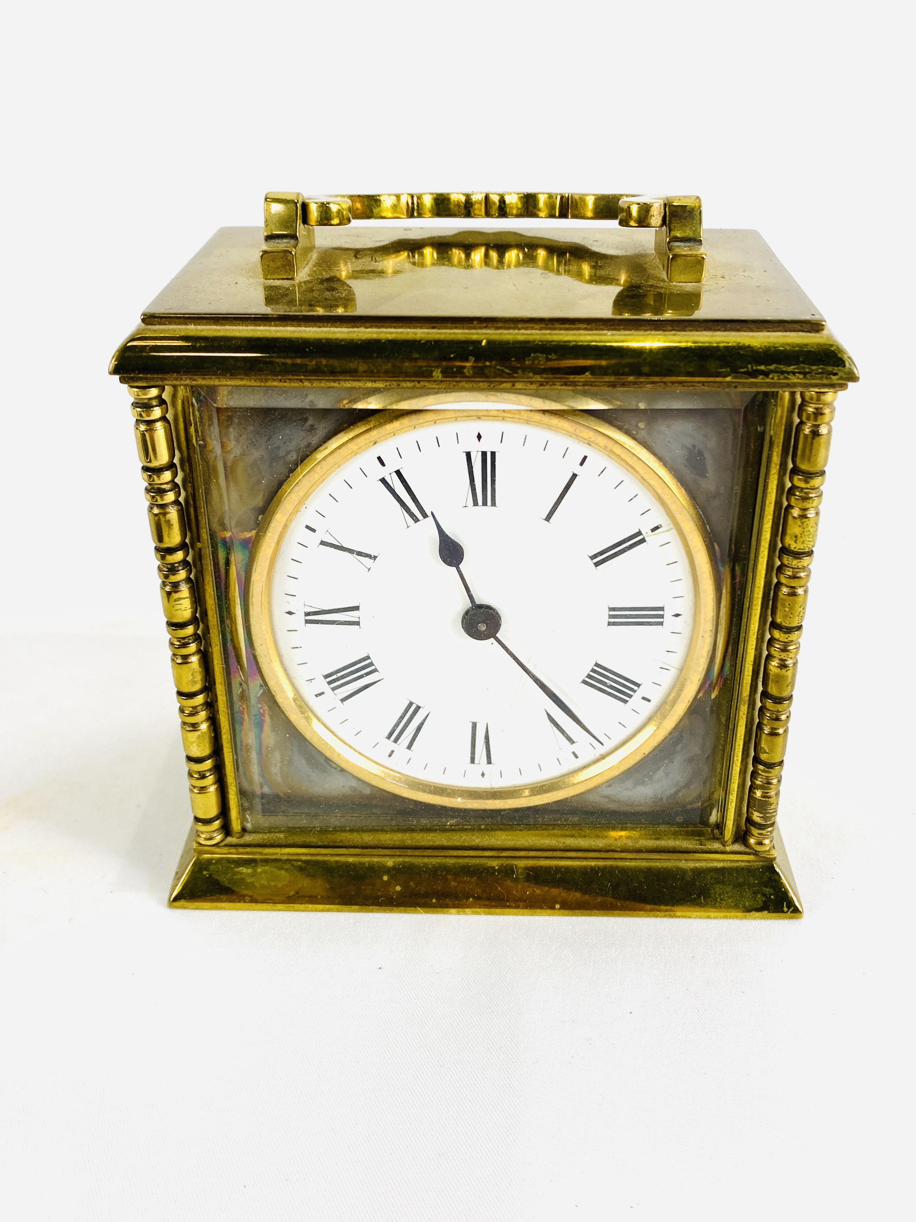 Brass carriage clock and other items - Image 6 of 8