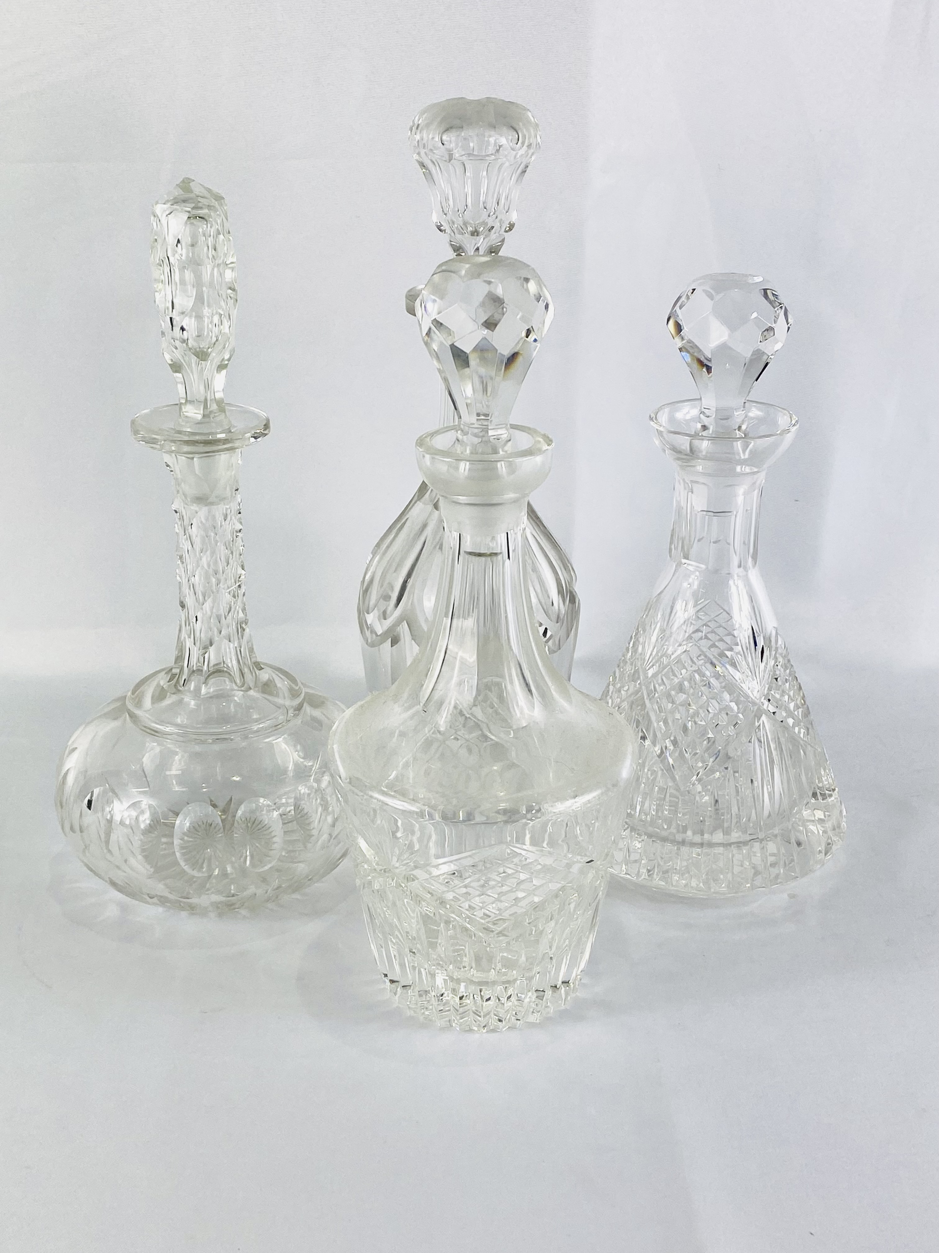 Four cut glass decanters - Image 2 of 5