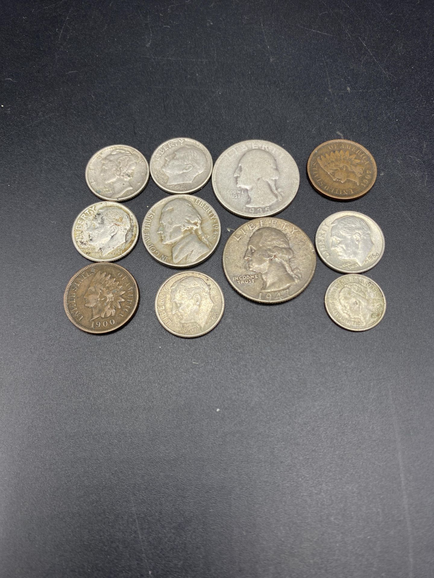 Quantity of USA coins with a Dutch coin
