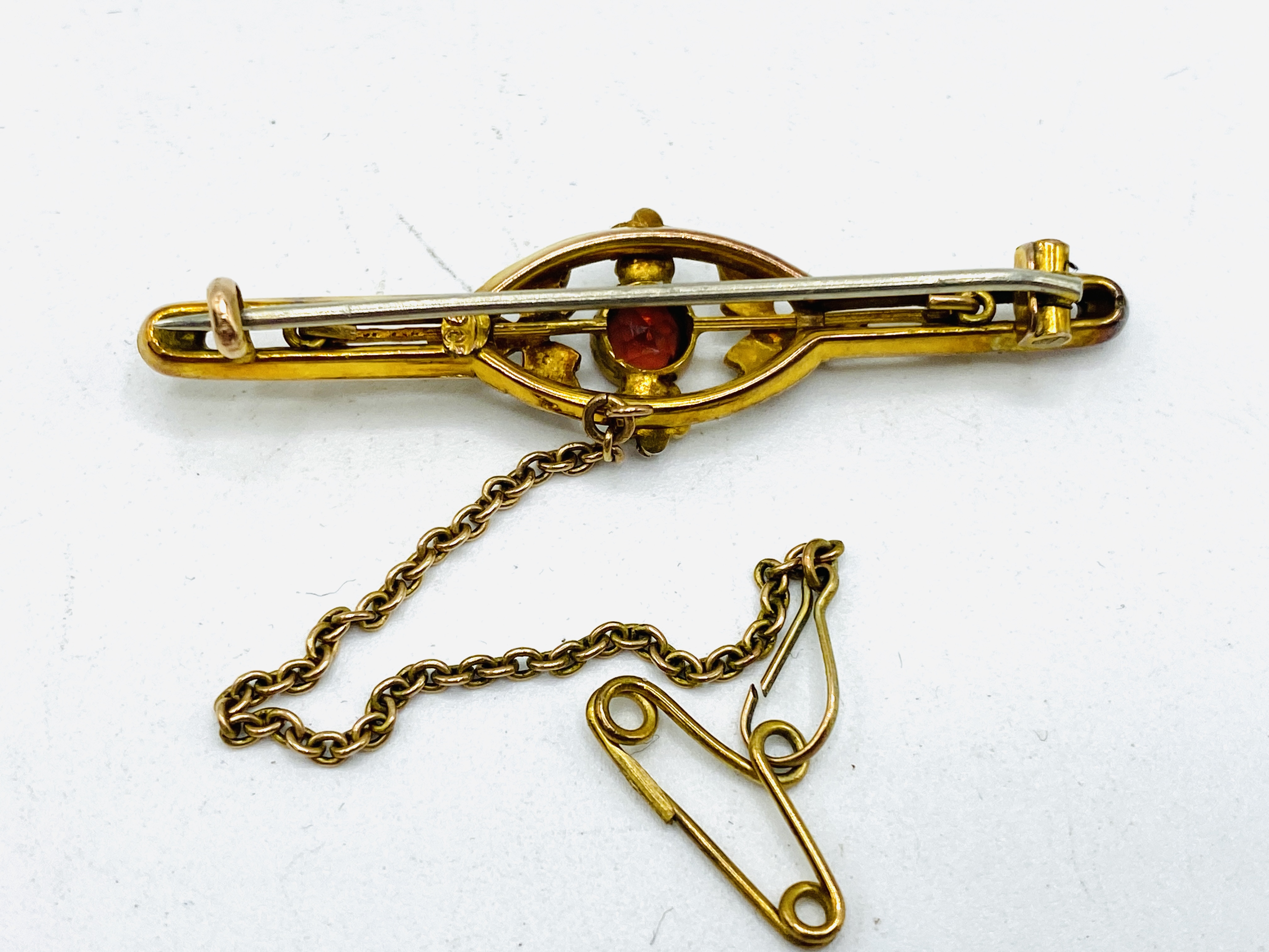 9ct gold brooch - Image 3 of 4