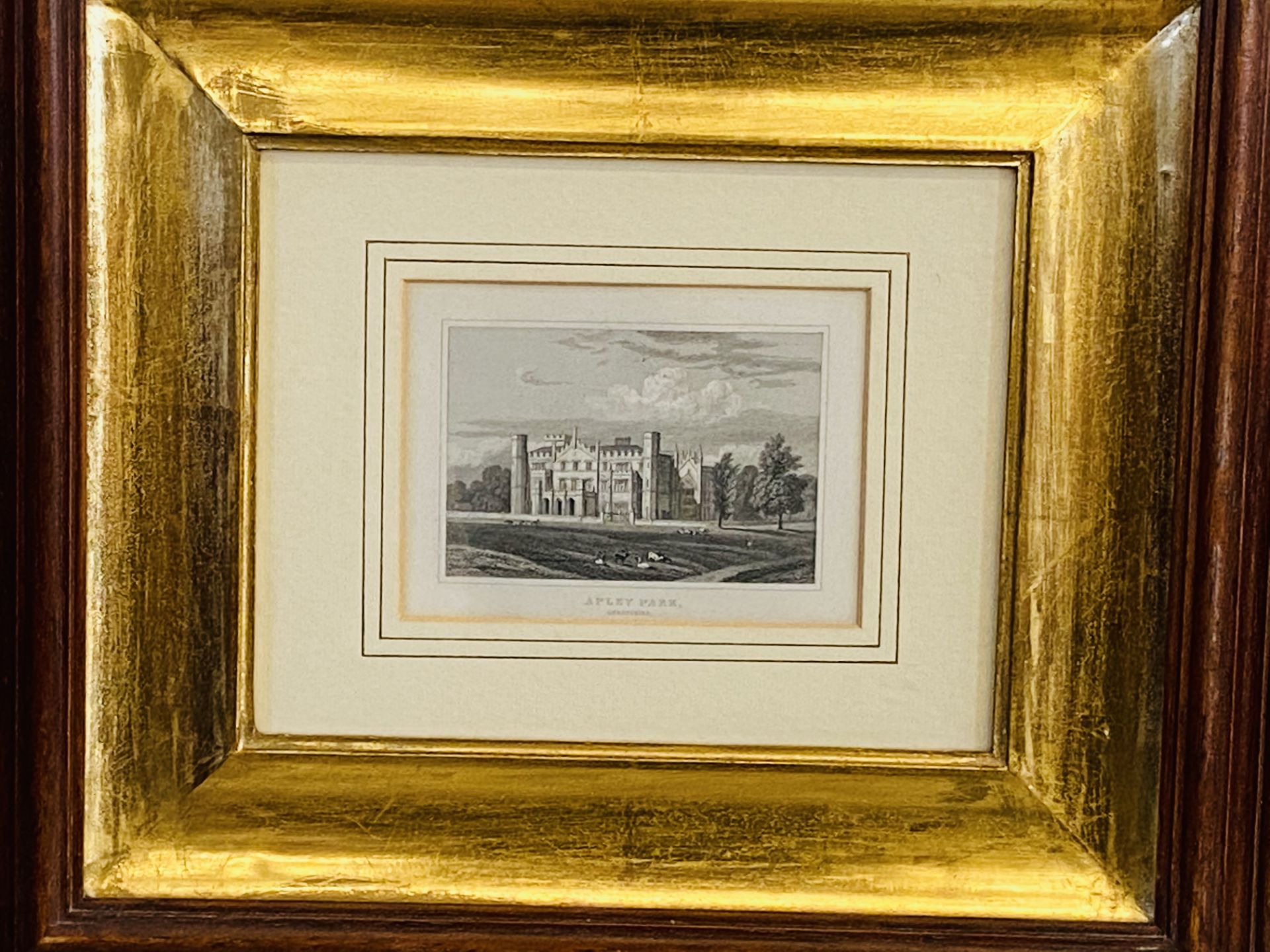 Two framed and glazed lithographs - Bild 3 aus 3