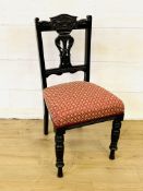 Painted wood dining chair