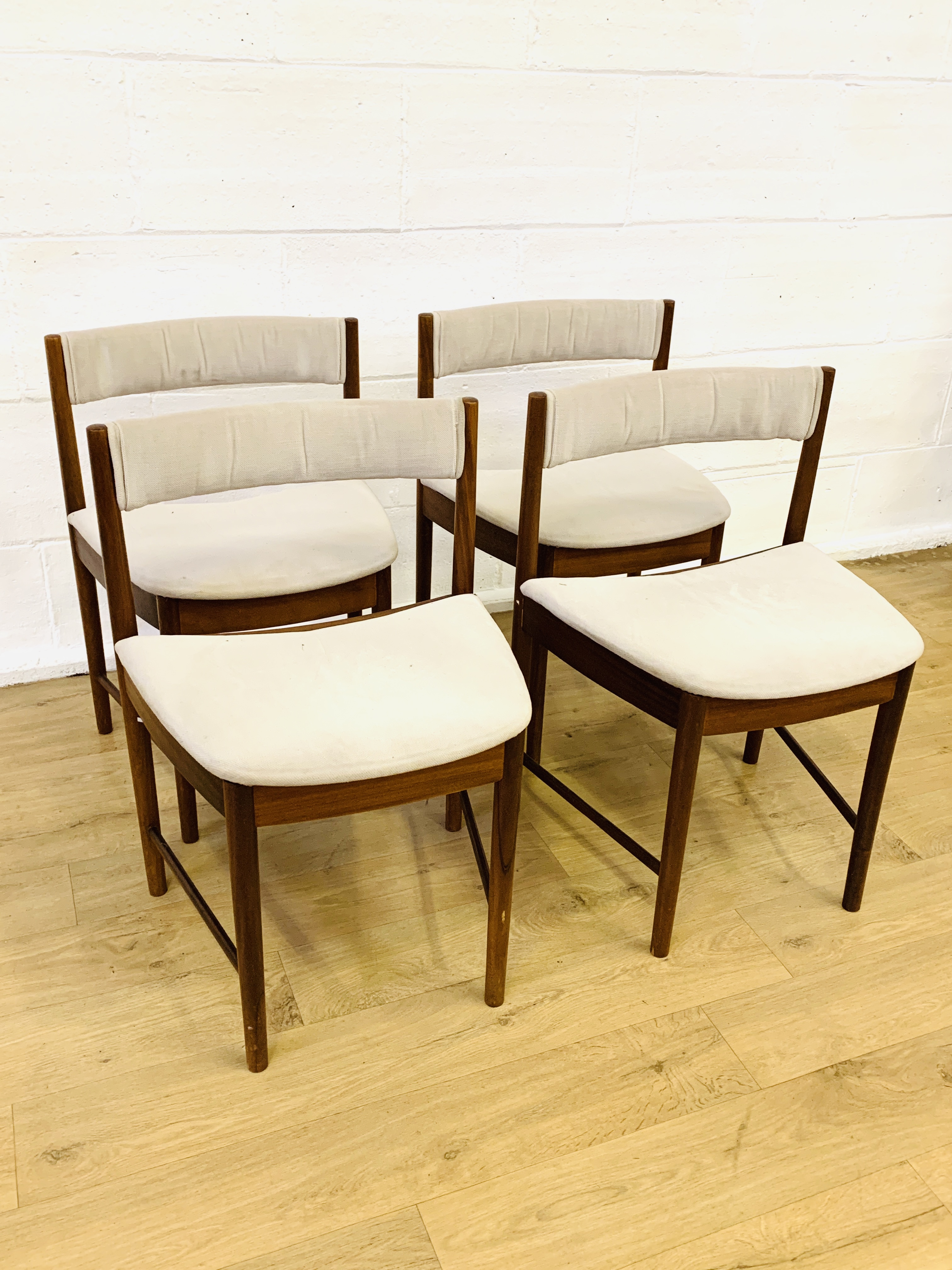 Four teak dining chairs - Image 3 of 4