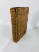 Leather bound book, A Practical Catechism by W Hammond, 1691