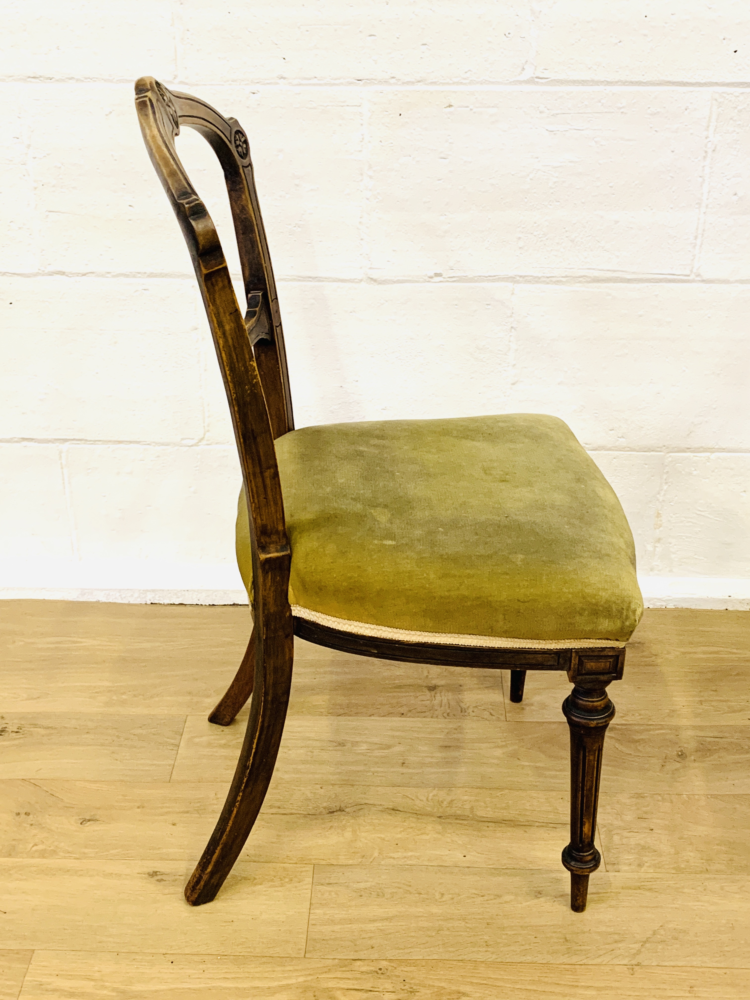 Pair of Victorian dining chairs - Image 4 of 4