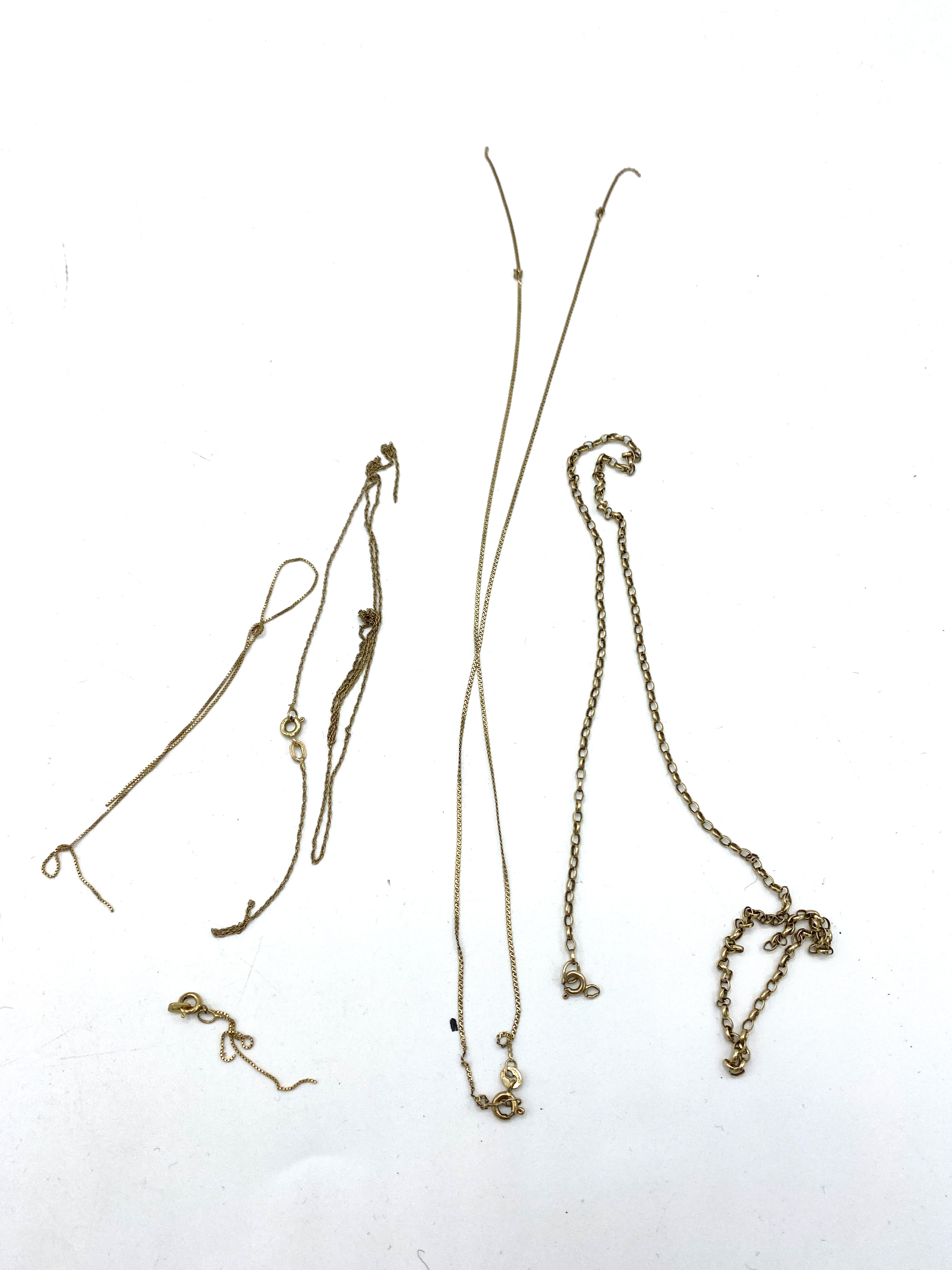 Four 9ct gold chains - Image 2 of 5