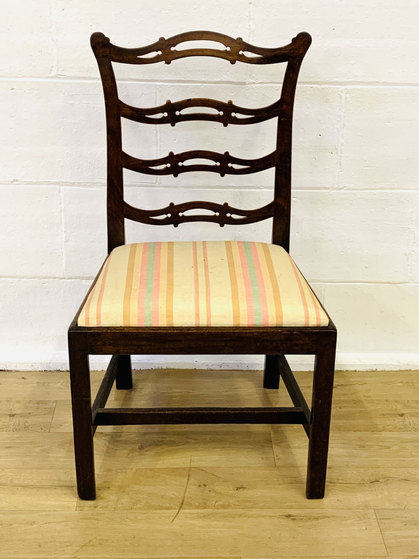 Mahogany ladder back dining chair