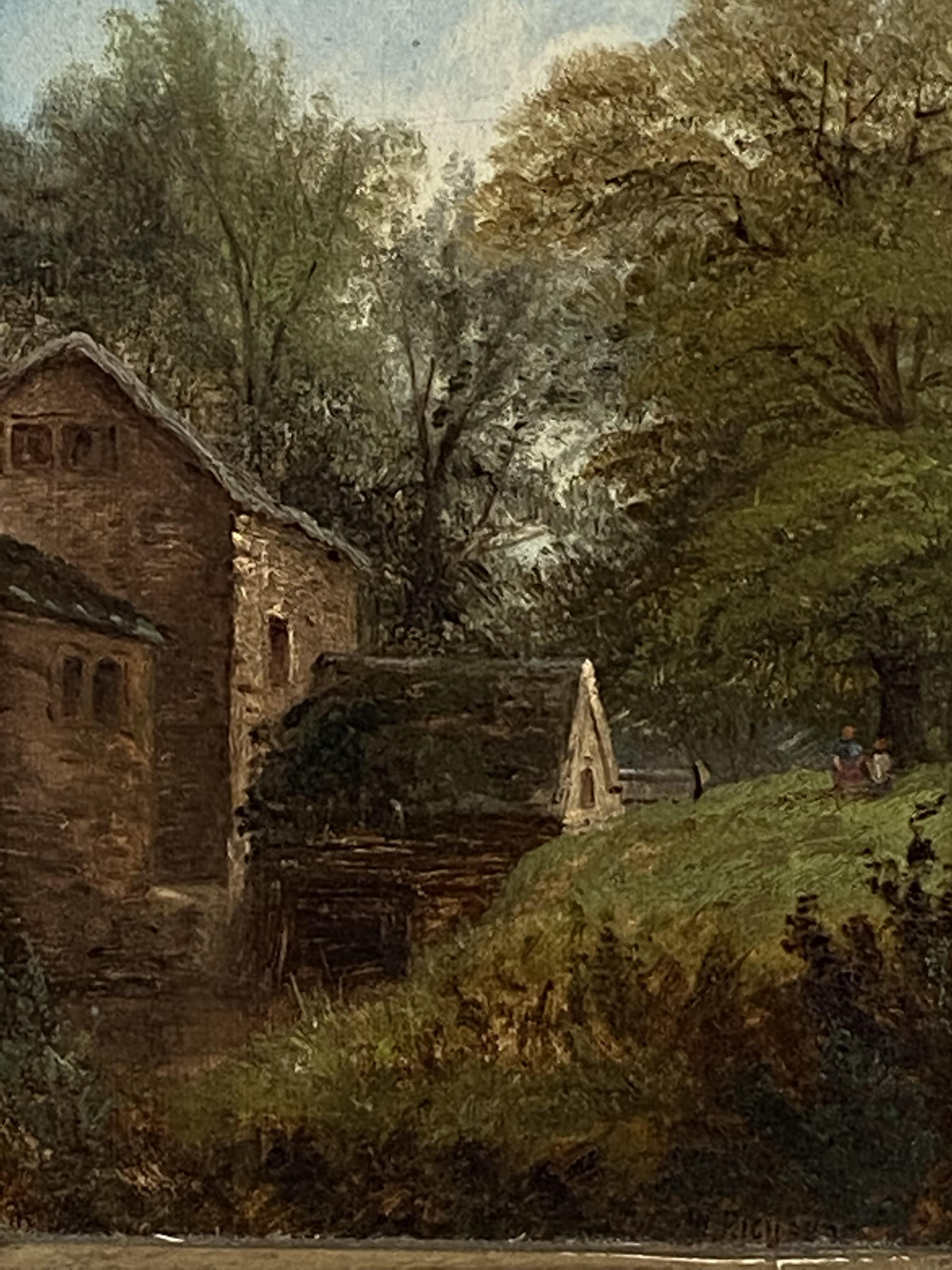 Oil on canvas of a watermill - Image 3 of 3