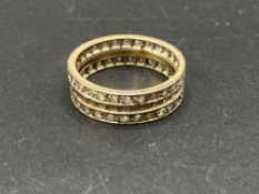 9ct gold diamond eternity ring