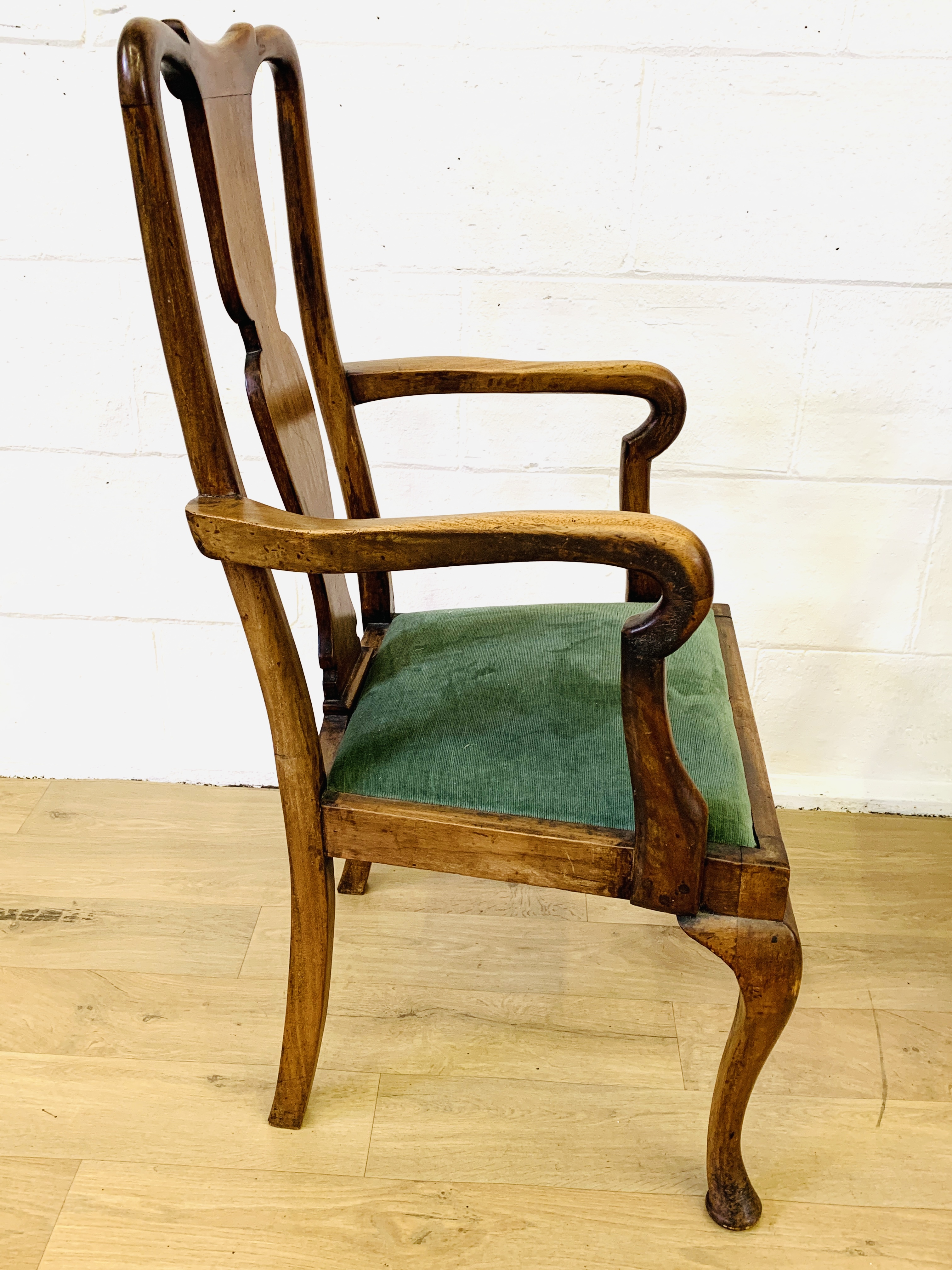 Two mahogany elbow chairs - Image 4 of 5