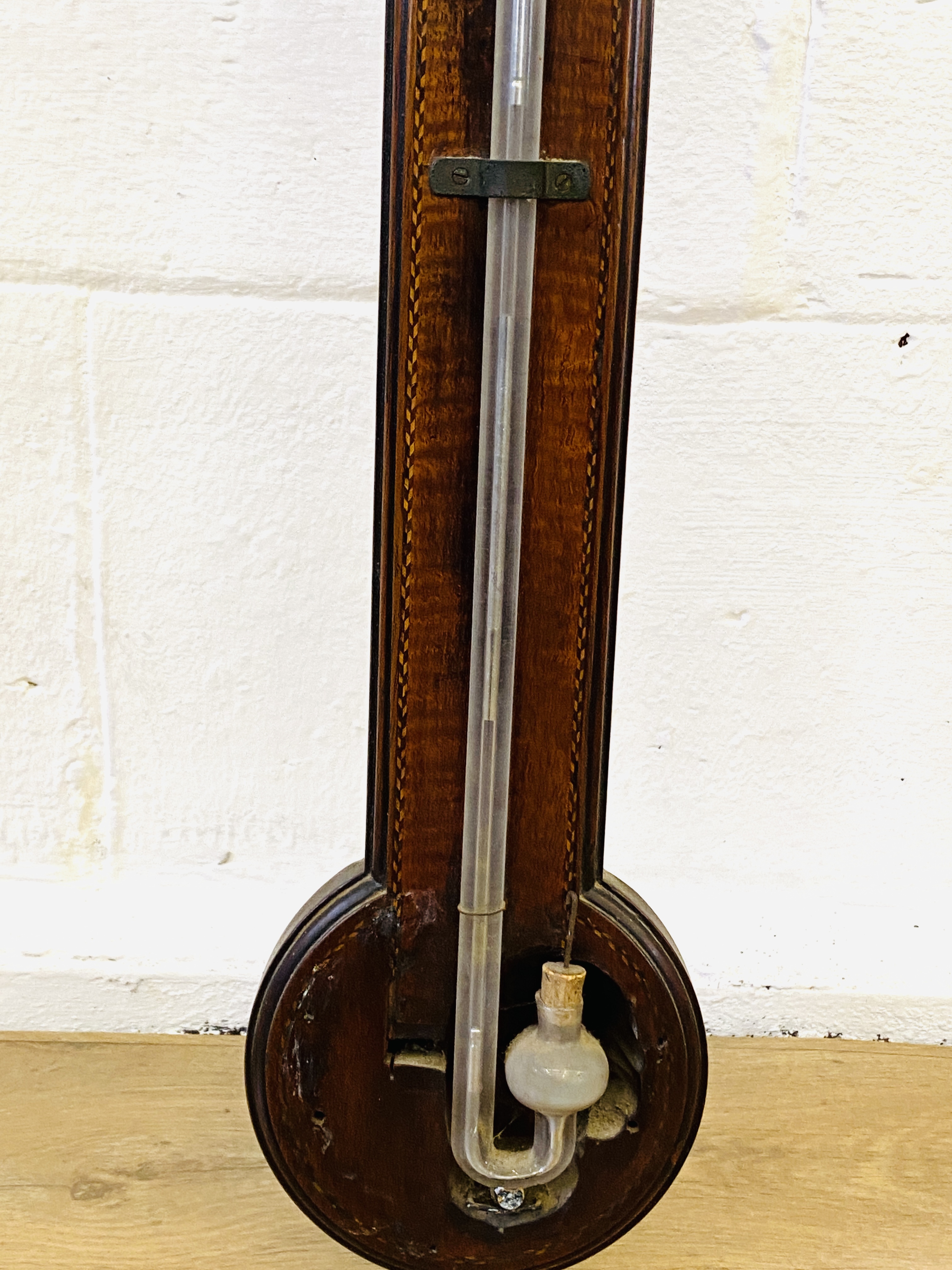 Mahogany stick barometer - Image 4 of 4