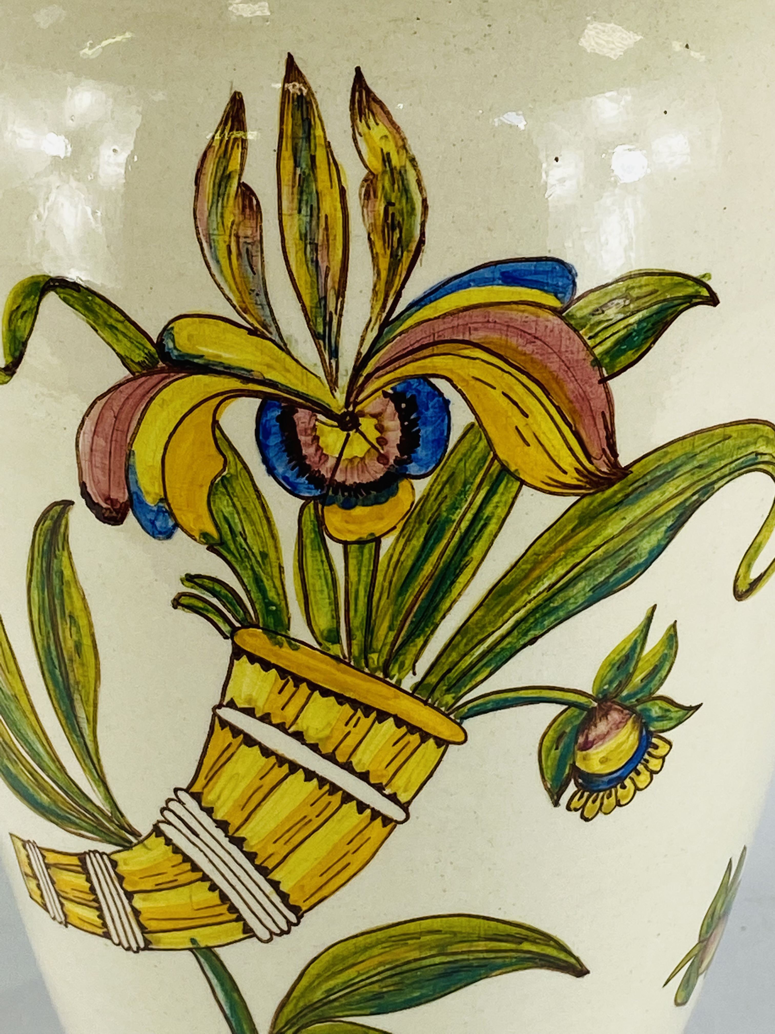 Hand Painted vase - Image 2 of 4