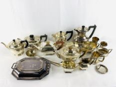 A quantity of silver plate