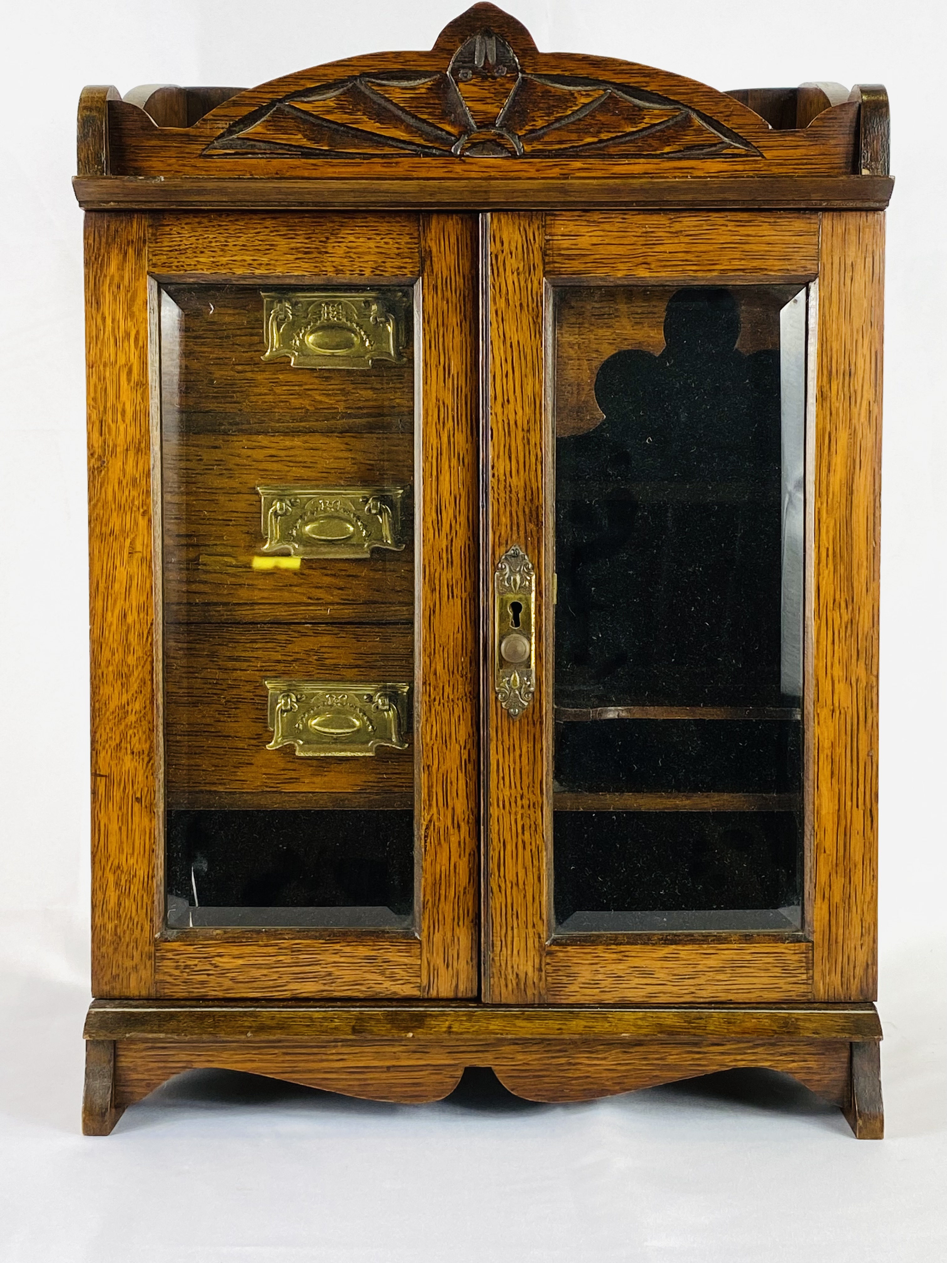 Oak smokers cabinet