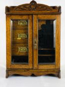 Oak smokers cabinet