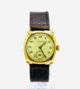 Vertex wrist watch with 18ct gold case