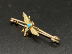 Mayfly pin brooch