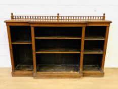 Victorian breakfront bookcase