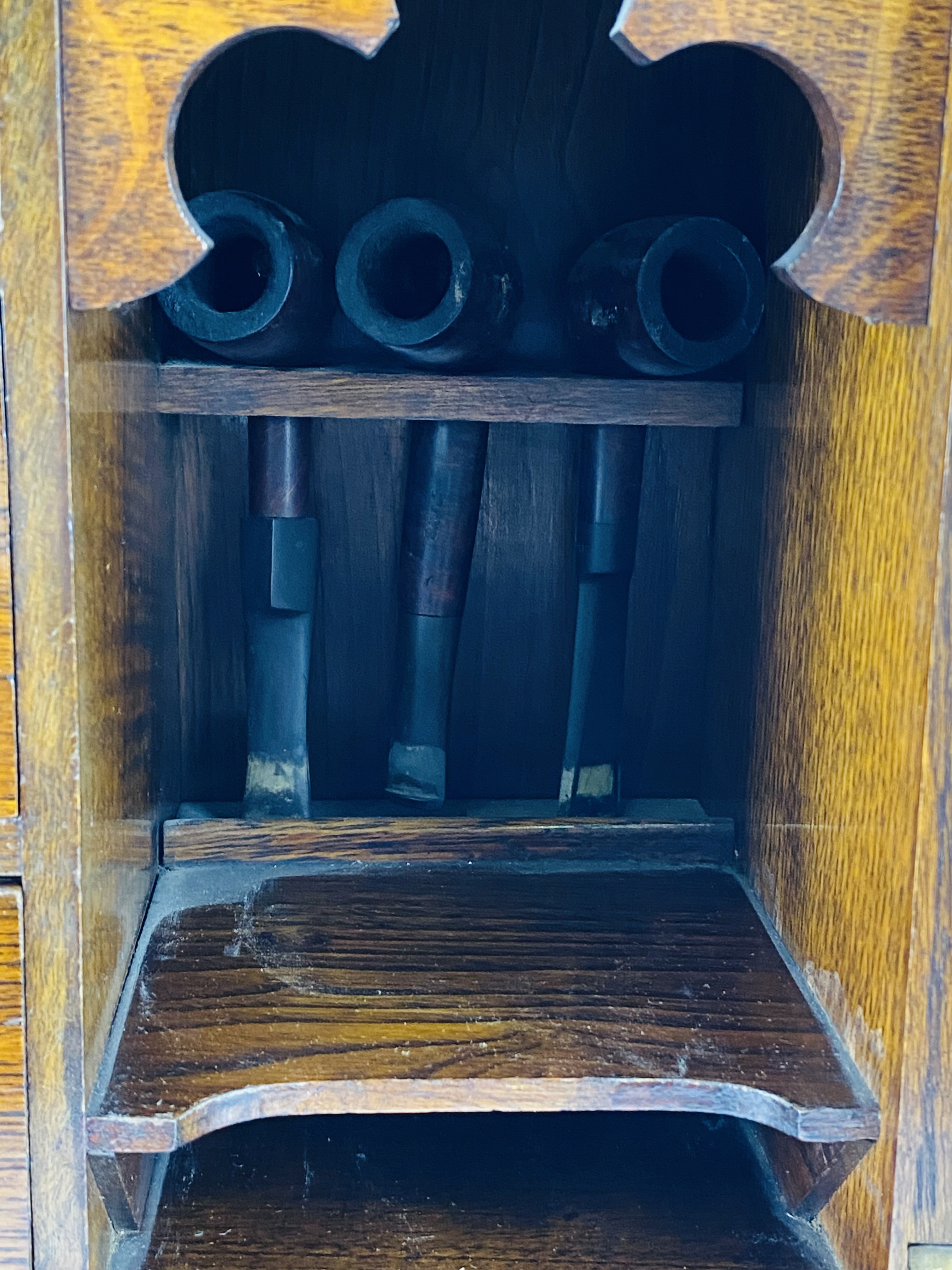 Oak smokers cabinet - Image 3 of 4