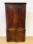 Mahogany corner cabinet