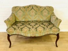 Bow fronted settee